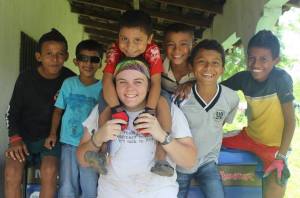 Hanging out with the sweet Honduran kids!